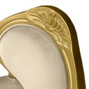 Ver imagem 5 de 5 Cadeira Medalhao Madeira Maciça Design Ingles Luxo Poltrona Entalhada Renascentista Natural Ingles
