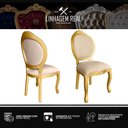 Ver imagem 6 de 5 Cadeira Medalhao Madeira Maciça Design Ingles Luxo Poltrona Entalhada Renascentista Natural Ingles