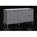 Ver imagem 3 de Gabinete de Cozinha Mdp 1,44 M – Elegância Moderna e Versatilidade:cinza Fosco