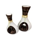 Ver imagem 1 de Par de Vasos Furados Decor para Aparador - Branco e Marrom