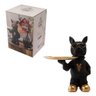 Estatua com Bandeja Decorativa Bulldog em Resina 16,5ccm X 12cm X 24,5cm - 2