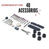 Kit Micro Retífica 40 Pçs Acessórios Ferramentas 250w C/ Maleta Retificadeira 110v Importway Iwkmr40 - 4