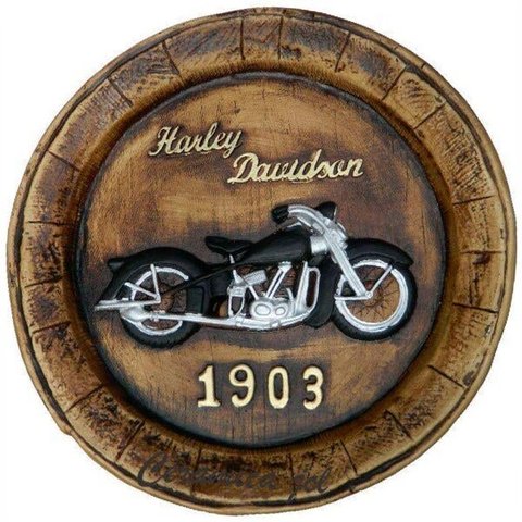 Tampa de Barril Artesanal Grande em Alto Relevo Decor - Hd 1903