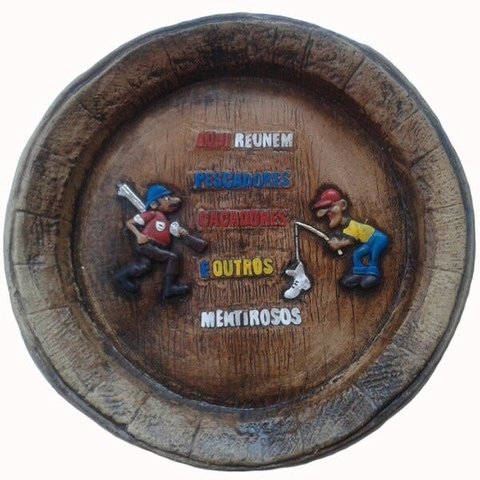 TAMPA DE BARRIL GRANDE - ARTESANAL - REUNIÃO DE PESCADORES