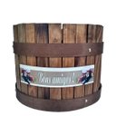 Ver imagem 1 de Balde de Gelo em Alumínio Amadeirado - Vinho e Bons Amigos