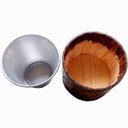 Ver imagem 3 de Balde de Gelo em Alumínio Amadeirado - Vinho e Bons Amigos