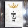 Quadro Decorativo Para Banheiro O Trono é Todo Seu-24x34Cm - 1