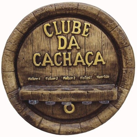 Pingometro Tampa de Barril - Clube da Cachaça - 5 Copos