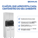 Ver imagem 4 de Paneleiro 4 Portas 1 Gaveta Mdp Branco Aramóveis