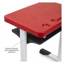 Ver imagem 6 de Kit Escolar Individual – (Mesa e Cadeira) – Juvenil 06 a 09 Anos – Realplast - Cor Vermelho - 41082