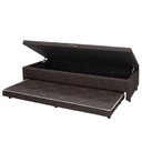 Ver imagem 4 de Base Box Solteiro Baú com Cama Auxiliar 46cm x 88cm Imperatriz Marrom