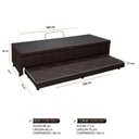 Ver imagem 3 de Base Box Solteiro Baú com Cama Auxiliar 46cm X 88cm Imperatriz