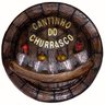 Pingometro Tampa de Barril Decor - Cantinho do Churrasco - 5 Copos - 2
