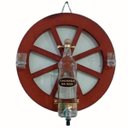Ver imagem 1 de Pingometro de Parede Decor - Roda de Carroça Amadeirada