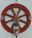 Ver imagem 2 de Pingometro de Parede Decor - Roda de Carroça Amadeirada