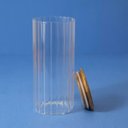 Ver imagem 4 de Pote 1100ml de Vidro Canelado com Tampa de Bambu -oikos