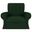Ver imagem 2 de Poltrona Natalina Papai Noel Santa Claus Suede Verde