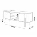 Ver imagem 6 de Rack para Sala de Estar TV 65 pol Orgânico 2 Portas 160cm Jaraguá B02 Off White - Lyam Decor