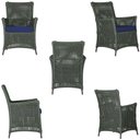Ver imagem 2 de 4 Poltronas e 1 Mesa Igapó Alumínio Marrom Corda Náutica E10 Verde
