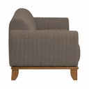 Ver imagem 4 de Sofá Molino 3 Lugares 180cm Pés Madeira Castanho Bouclé Marrom - Nexta Casa