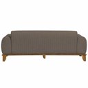 Ver imagem 5 de Sofá Molino 3 Lugares 180cm Pés Madeira Castanho Bouclé Marrom - Nexta Casa