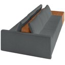 Ver imagem 7 de Sofá Ilha Modular para Sala 312cm com Puff Dublin K01 Bouclê Cinza Sintético Caramelo - Lyam Decor