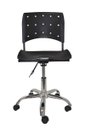Ver imagem 2 de Cadeira Giratoria Ergoplax Secretaria Cromada - Preto