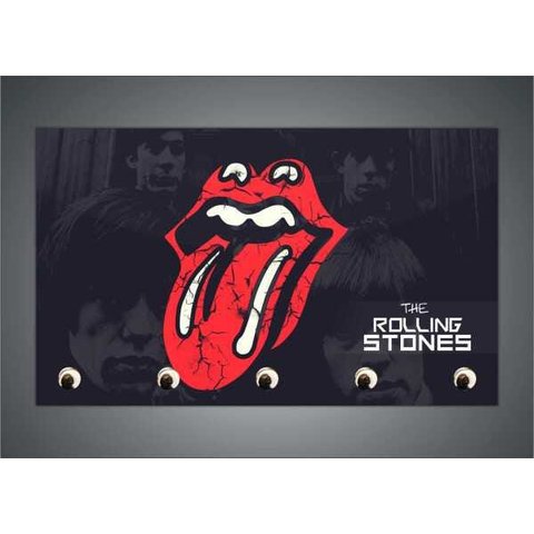 Porta Chaves Banda The Rolling Stones Salas Decorações Organizador Chaveiros