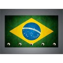 Ver imagem 2 de Porta Chaves Bandeira Do Brasil Países Decorações Organizador Chaveiros