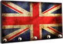 Ver imagem 2 de Porta Chaves Bandeira Da Inglaterra Países Decorações Organizador Chaveiros