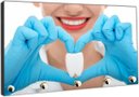 Ver imagem 2 de Porta Chaves Dentista Odontologia Consultórios Dentes Aparelho Sorriso Organizador Chaveiros