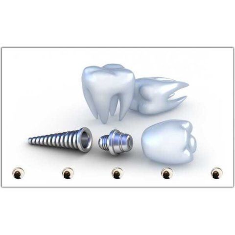 Porta Chaves Dentista Odontologia Consultórios Dentes Aparelho Sorriso Organizador Chaveiros