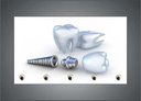 Ver imagem 2 de Porta Chaves Dentista Odontologia Consultórios Dentes Aparelho Sorriso Organizador Chaveiros