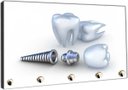 Ver imagem 3 de Porta Chaves Dentista Odontologia Consultórios Dentes Aparelho Sorriso Organizador Chaveiros