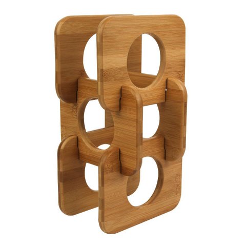 Porta Garrafa Bambu 20cm - A\CASA