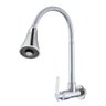 Torneira Cozinha Pia Gourmet Parede Flexível Metal Inox - 1