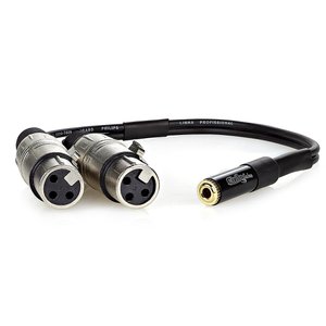 Cabo Adaptador P2 Femea para 2 Xlr Femea - 20 Cm