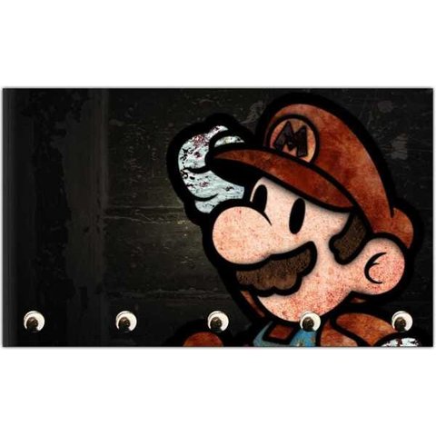 Porta Chaves Super Mario World Games Jogos Organizador Chaveiros