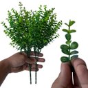 Ver imagem 4 de Kit 6 Galhos Folhagens Artificiais de Eucalipto Cor:verde