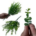 Ver imagem 1 de Kit 12 Galhos Planta Artificial Haste de Eucalipto Cor:verde