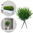 Ver imagem 4 de Kit 4 Galhos de Eucaliptos Artificiais para Enfeite Cor:verde