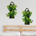Ver imagem 4 de Kit 12 Maços de Folhagem Artificial para Muro Inglês Hera Verde Cor:verde