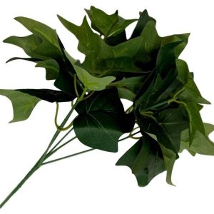 Kit 12 maços de folhagem artificial para muro inglês hera verde Cor:Verde