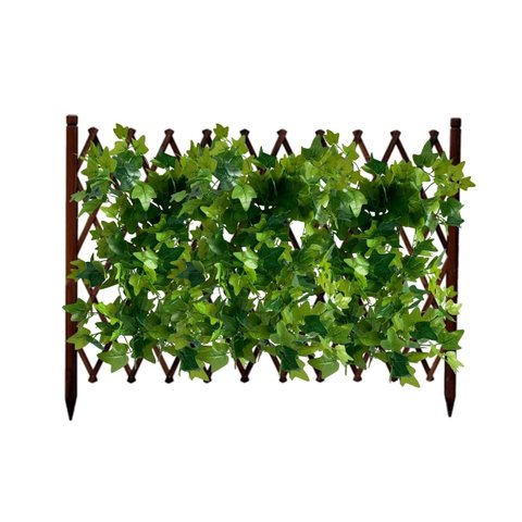 Kit 12 Maços de Folhagem Artificial para Muro Inglês Hera Verde Cor:verde