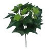 Kit 12 maços de folhagem artificial para muro inglês hera verde Cor:Verde - 3