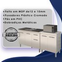 Ver imagem 3 de Balcao Pia 120cm e Multiuso 2 Portas 70cm Branco Mobbs