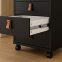 Ver imagem 5 de Gaveteiro com Rodinha Quarto Escritório 4 Gavetas Multiuso:preto