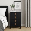 Ver imagem 2 de Gaveteiro com Rodinha Quarto Escritório 4 Gavetas Multiuso:preto