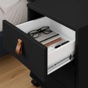 Ver imagem 3 de Gaveteiro com Rodinha Quarto Escritório 4 Gavetas Multiuso:preto