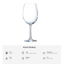 Ver imagem 5 de Kit 2 Taças de Vinho Cristal Arcoroc Chef Sommelier 580ml
